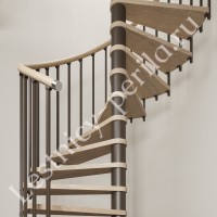 Винтовая лестница  с деревянными ступенями Лира