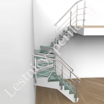 Стеклянная Лестница СТ-4