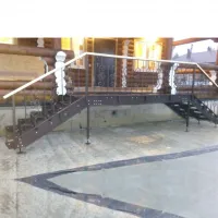 Входная двухсторонняя лестница с площадкой Крыльцо-4 - 4
