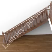 Прямая деревянная лестница  Честер-1
