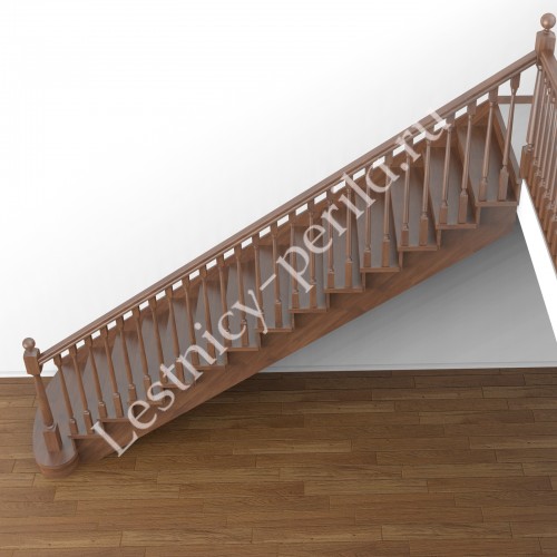 Прямая деревянная лестница  Честер-1