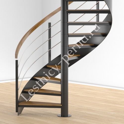 Спиральная или винтовая лестница  на заказ в коттедж - 5