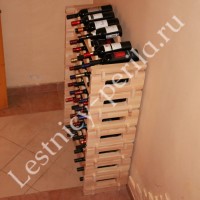 Стеллаж для вина  из массива дерева Модель СВ-01