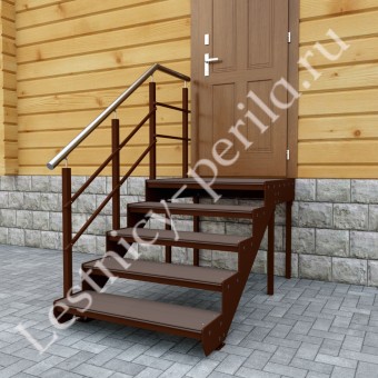 Входная лестница 4 ступени с площадкой - 4СП