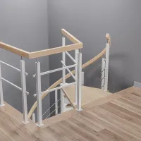 Винтовая лестница с деревянными ступенями Фрейм Вуд - 4