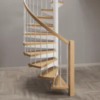 Винтовая лестница с коваными перилами Frame Forge White - 5
