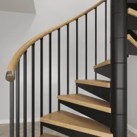 Винтовая лестница с частыми стойками Frame Dense Black