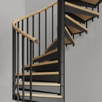 Винтовая лестница с частыми стойками Frame Dense Black