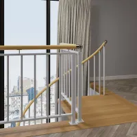 Винтовая лестница с частыми стойками Frame Dense White