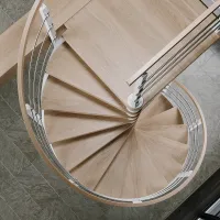 Спиральная или винтовая лестница на второй этаж Atlanta Line White - 3