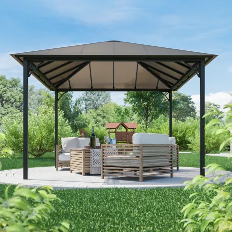 Беседка из поликарбоната 4-х гранная patio-1  - 2