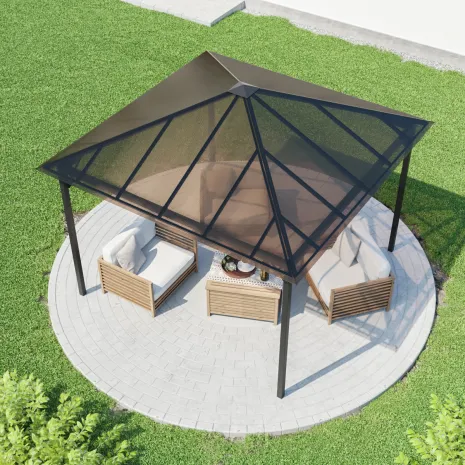 Беседка из поликарбоната 4-х гранная patio-1  - 4